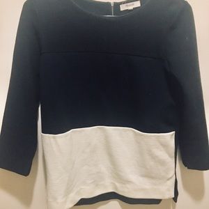 Madewell tri-color top